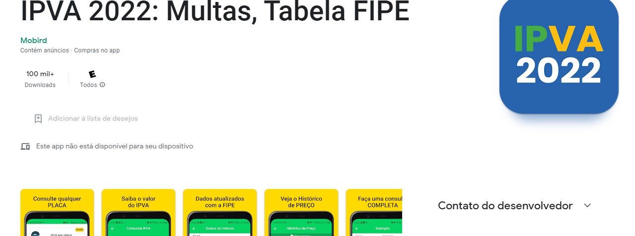 Placa Fipe - Infos e preços - Apps on Google Play